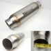 Exhaust Resonator - Stainless Steel - 2-1/2" Inlet/Outlet - 4" Case - 14" Length - RS-250-400-14