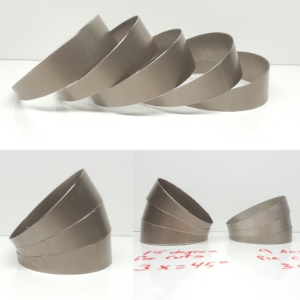 Pie Cuts - Titanium - 1-1/2" Tube - 15° - Pack of 6 