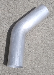 OUT OF STOCK!! Mandrel Bend - Aluminum - 4" on a 4" CLR - 45? 