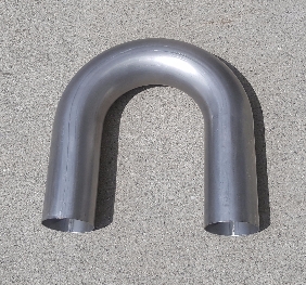 Mandrel Bend - Mild Steel - 2-1/2" on a 6" CLR - 180° 