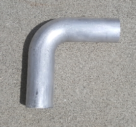 Mandrel Bend - Aluminum - 2-1/2" on a 4" CLR - 90°  