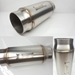 Exhaust Resonator - Stainless Steel - 4" Inlet/Outlet - 5" Case - 12" Length - RS-400-500-12