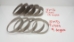 Pie Cuts - Titanium - 2-1/2" Tube - 15° - Pack of 6 - PC-Ti-250-15D-6P