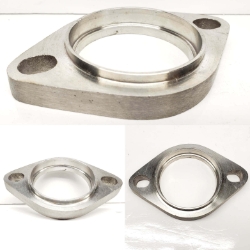 2 Bolt Flange - Stainless Steel - 3" OD Tube - Machined with Lip 