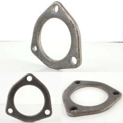 3 Bolt Flange for 2-1/2" Tube - Mild Steel - Stamped 