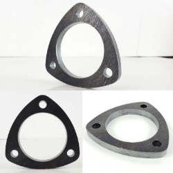 3 Bolt Flange for 2-1/2" Tube - Mild Steel 