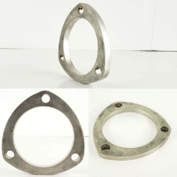 3 Bolt Flange for 2-1/2" Tube - Stainless Steel  
