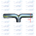 3" OD - 304 Stainless Steel - T Pipe - TP-SS-300-300