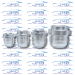 6061 Aluminum -AN Male Weld Bung  - ADT-AL-AN-6