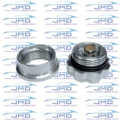 Tank Vented Fill Cap with Bung - Billet 6061 Aluminum  
