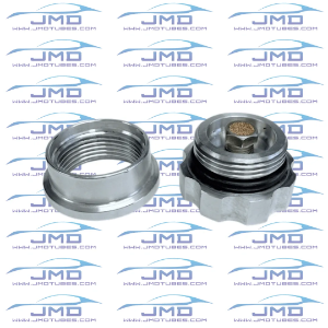 Tank Vented Fill Cap with Bung - Billet 6061 Aluminum 