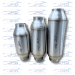 Exhaust Resonator - 304 Stainless Steel - 3" Inlet/Outlet - 5" Case - Baja Series - RS-SS-300-500-12-BAJA