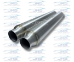 Exhaust Resonator - Stainless Steel - 2-1/2" Inlet/Outlet - 3-1/2" Case - RS-SS-250-350-10