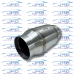 Exhaust Resonator - Stainless Steel - 2-1/2" Inlet/Outlet - 4" Case - RS-SS-250-400-8