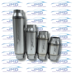 Exhaust Resonator - Stainless Steel - 2-1/4" Inlet/Outlet - 3-1/2" Case 