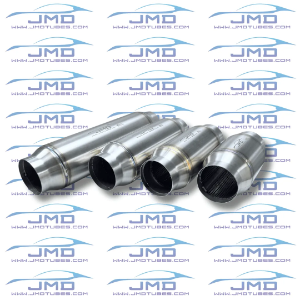 Exhaust Resonator - Stainless Steel - 2" Inlet/Outlet - 3-1/2" Case 