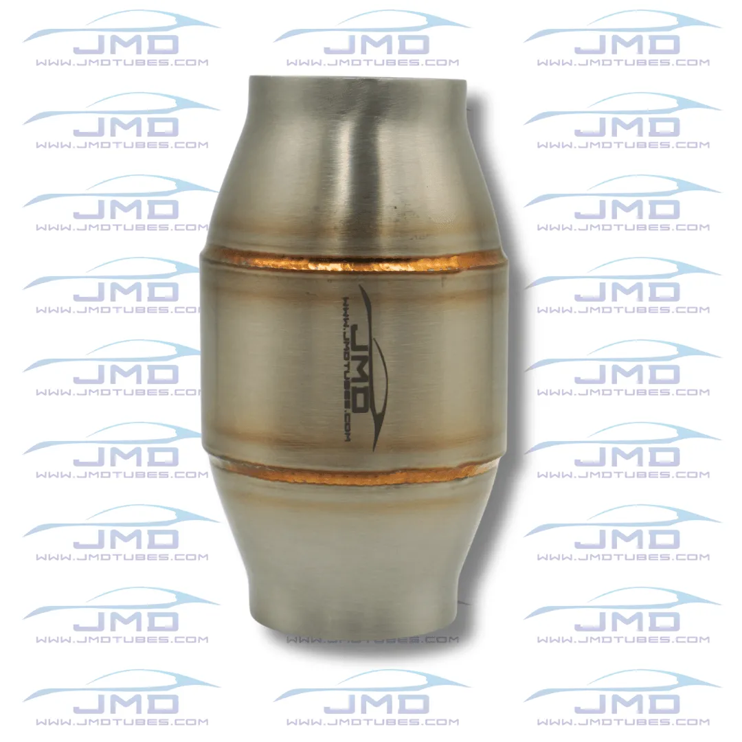 Exhaust Resonator - Stainless Steel - 2" Inlet/Outlet - 3" Case - 5-1/2" Length 