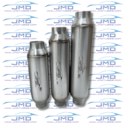 Exhaust Resonator - Stainless Steel - 3-1/2" Inlet/Outlet - 5" Case 