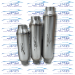 Exhaust Resonator - Stainless Steel - 3-1/2" Inlet/Outlet - 5" Case - RS-SS-350-500-12