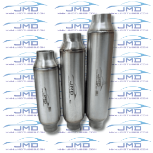 Exhaust Resonator - Stainless Steel - 3-1/2" Inlet/Outlet - 5" Case 