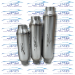 Exhaust Resonator - Stainless Steel - 3-1/2" Inlet/Outlet - 5" Case - RS-SS-350-500-12
