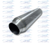 Exhaust Resonator - Stainless Steel - 3-1/2" Inlet/Outlet - 5" Case - RS-SS-350-500-12
