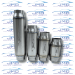 Exhaust Resonator - Stainless Steel - 3" Inlet/Outlet - 4" Case - RS-SS-300-400-6