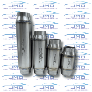 Exhaust Resonator - Stainless Steel - 3" Inlet/Outlet - 4" Case 