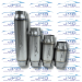 Exhaust Resonator - Stainless Steel - 3" Inlet/Outlet - 4" Case - RS-SS-300-400-6