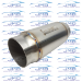 Exhaust Resonator - Stainless Steel - 4" Inlet/Outlet - 5" Case - RS-SS-400-500-10