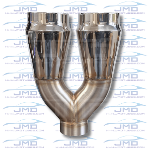 Exhaust Tip - 2.5" OD to Dual 3.5" tips 