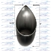 Exhaust Tip - Tear Drop - 2-1/2" - EX-TD-250-RF
