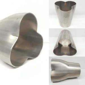 Formed Collector - Stainless Steel - 3 into 1 - 1-3/4" Inlet 