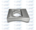 MAF Sensor Flange - 1.10" ID Port Hole - 2.49" Bolt to Bolt - 0.32" Height - MAF-R-110-249-32