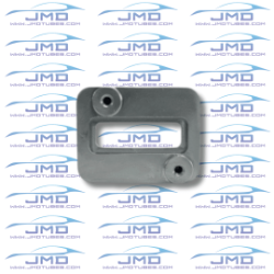 MAF Sensor Flange - Titanium  - 1.40" x .43" Port Hole - 1.57" Bolt to Bolt - 0.34" Height 