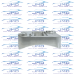 MAF Sensor Flange - Titanium  - 1.40" x .43" Port Hole - 1.57" Bolt to Bolt - 0.34" Height - MAF-Ti-S-140043-157-034