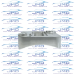 MAF Sensor Flange - Titanium  - 1.40" x .43" Port Hole - 1.57" Bolt to Bolt - 0.34" Height - MAF-Ti-S-140043-157-034
