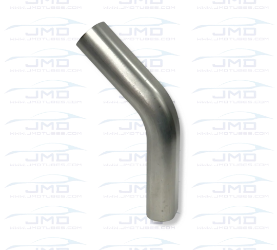 Mandrel Bend - Stainless Steel - Oval - 3" Nominal - 45° - Vertical 