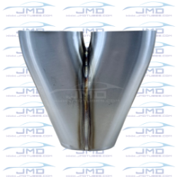 Merge Collector - 304 Stainless Steel - 2 into 1 - Oval 3" Inlet/Outlet  