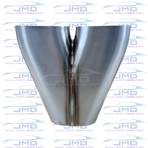 Merge Collector - 304 Stainless Steel - 2 into 1 - Oval 3" Inlet/Outlet  