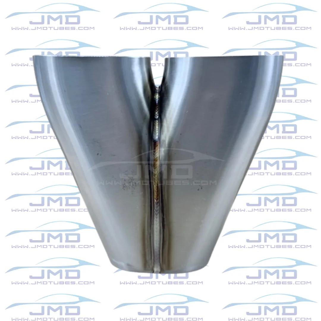 Merge Collector - 304 Stainless Steel - 2 into 1 - Oval 3" Inlet/Outlet  
