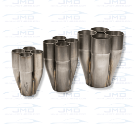 Merge Collector - Stainless Steel - 4 into 1 - 2-1/8" Inlet 