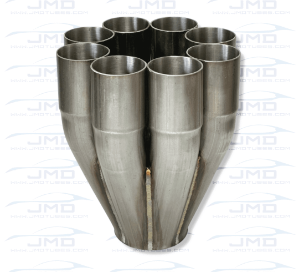 Merge Collector - Stainless Steel - 8 into 1 - 1-3/4" Inlet 3" Outlet 