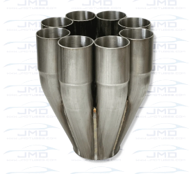 Merge Collector - Stainless Steel - 8 into 1 - 1-7/8" Inlet 3" Outlet 