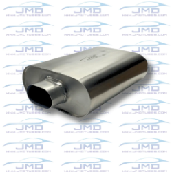 Muffler - 3" Oval Inlet/Outlet - Center/Offset 