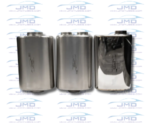 Muffler - Oval Case - Center Offset - 3" Inlet/Outlet - 10" Case Length 