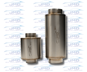 Muffler - Round Case - 3" Inlet/Outlet - 6" Case 