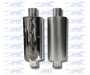 Muffler - Round Case - 3" Inlet/Outlet - 7" Case - 15" Length 