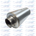 Muffler - 304 Stainless Steel - 3" Inlet/Outlet - 6" Round Case - 12" Case Length - Baja Series - MFL-RND-300-600-12-BAJA