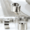 O2 Sensor Bung - 304 Stainless Steel - with Radius Cut - M18 x 1.5 O2 Sensor Bung w/ Radius Cut